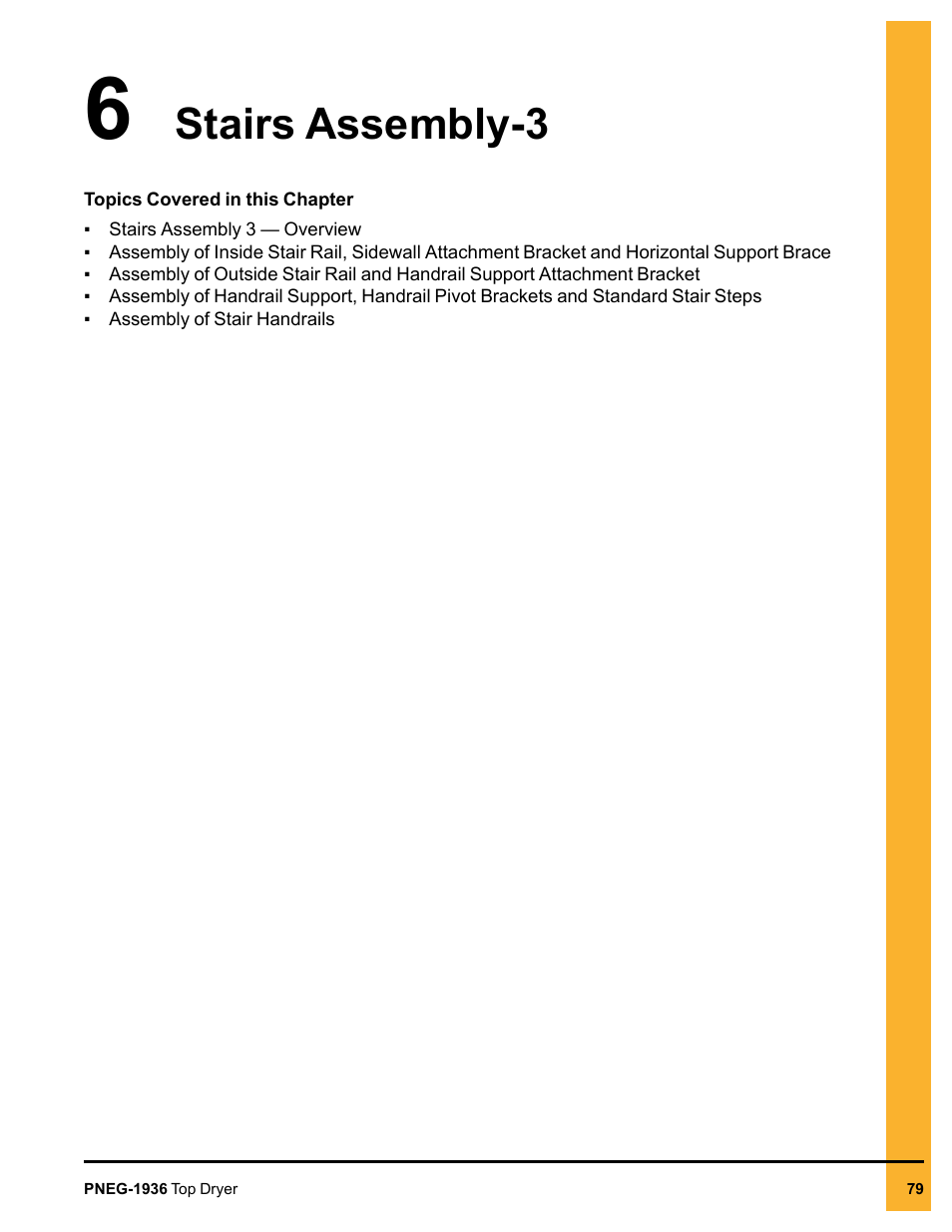 Chapter 6 stairs assembly-3, Chapter 6, Stairs assembly-3 | Grain Systems PNEG-1936 User Manual | Page 79 / 92