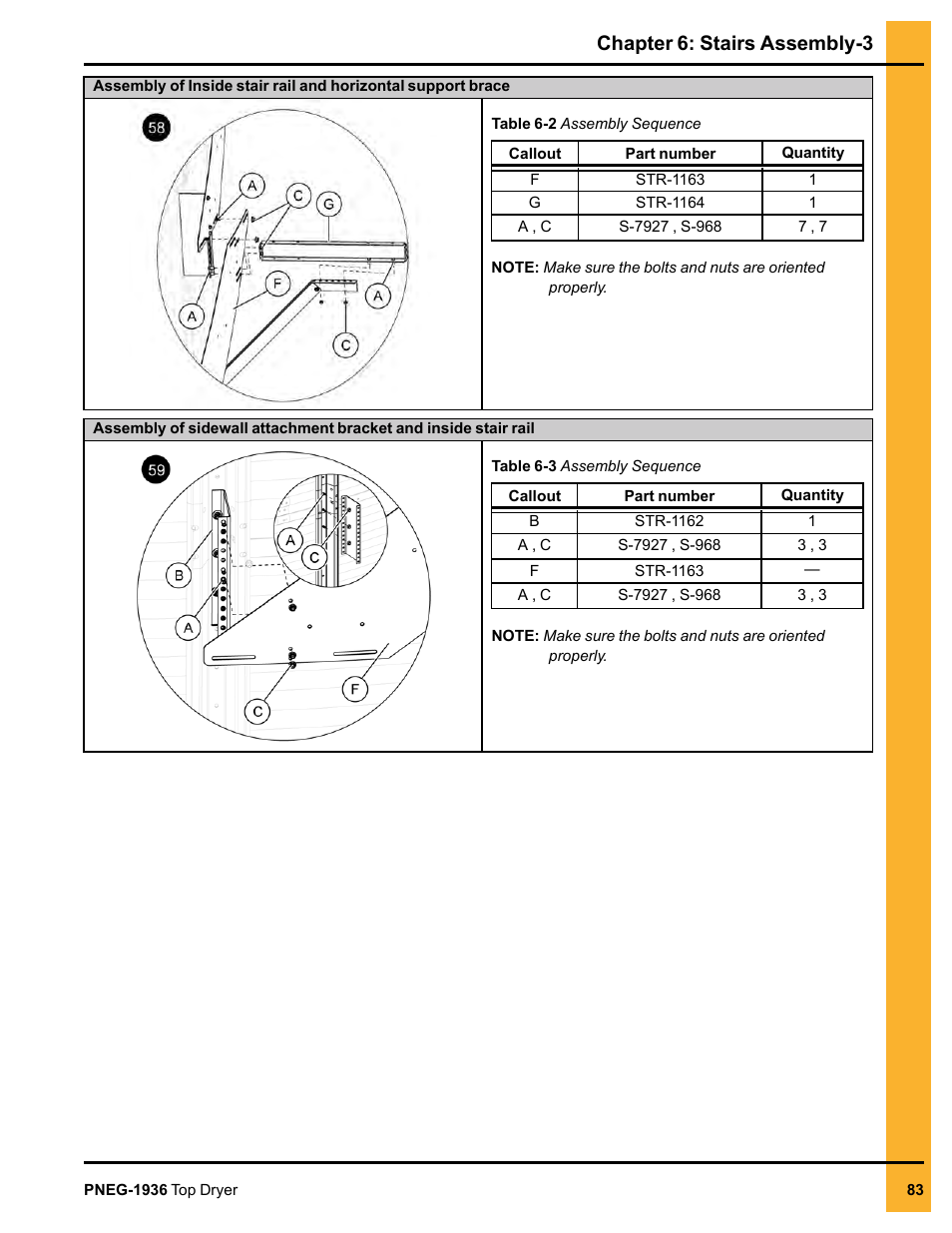 Chapter 6: stairs assembly-3 | Grain Systems PNEG-1936 User Manual | Page 83 / 92