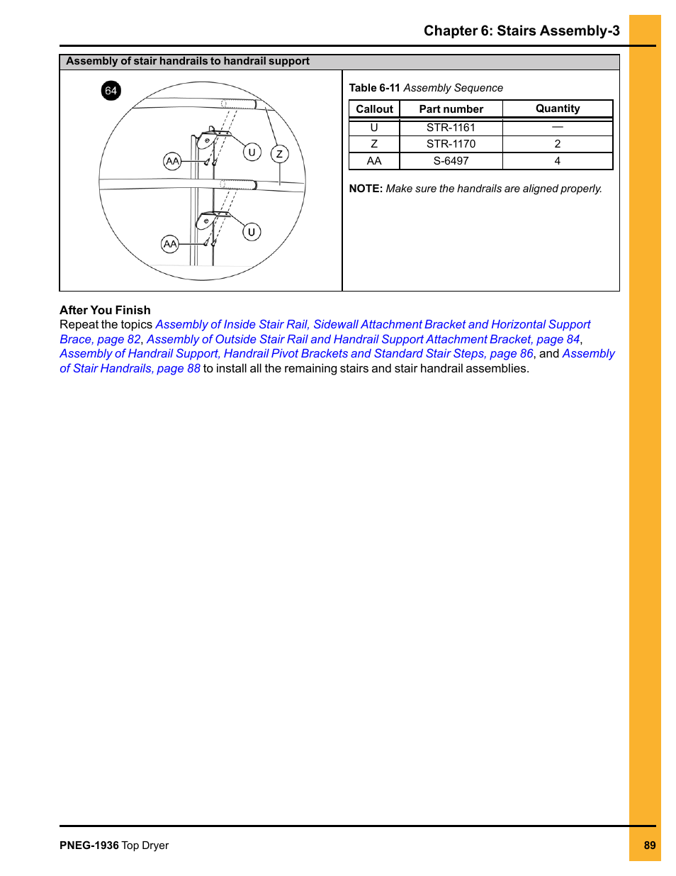 Chapter 6: stairs assembly-3 | Grain Systems PNEG-1936 User Manual | Page 89 / 92