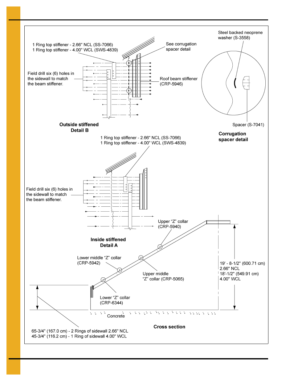 60' high snow roof instructions | Grain Systems Bin Accessories PNEG-1844 User Manual | Page 12 / 26