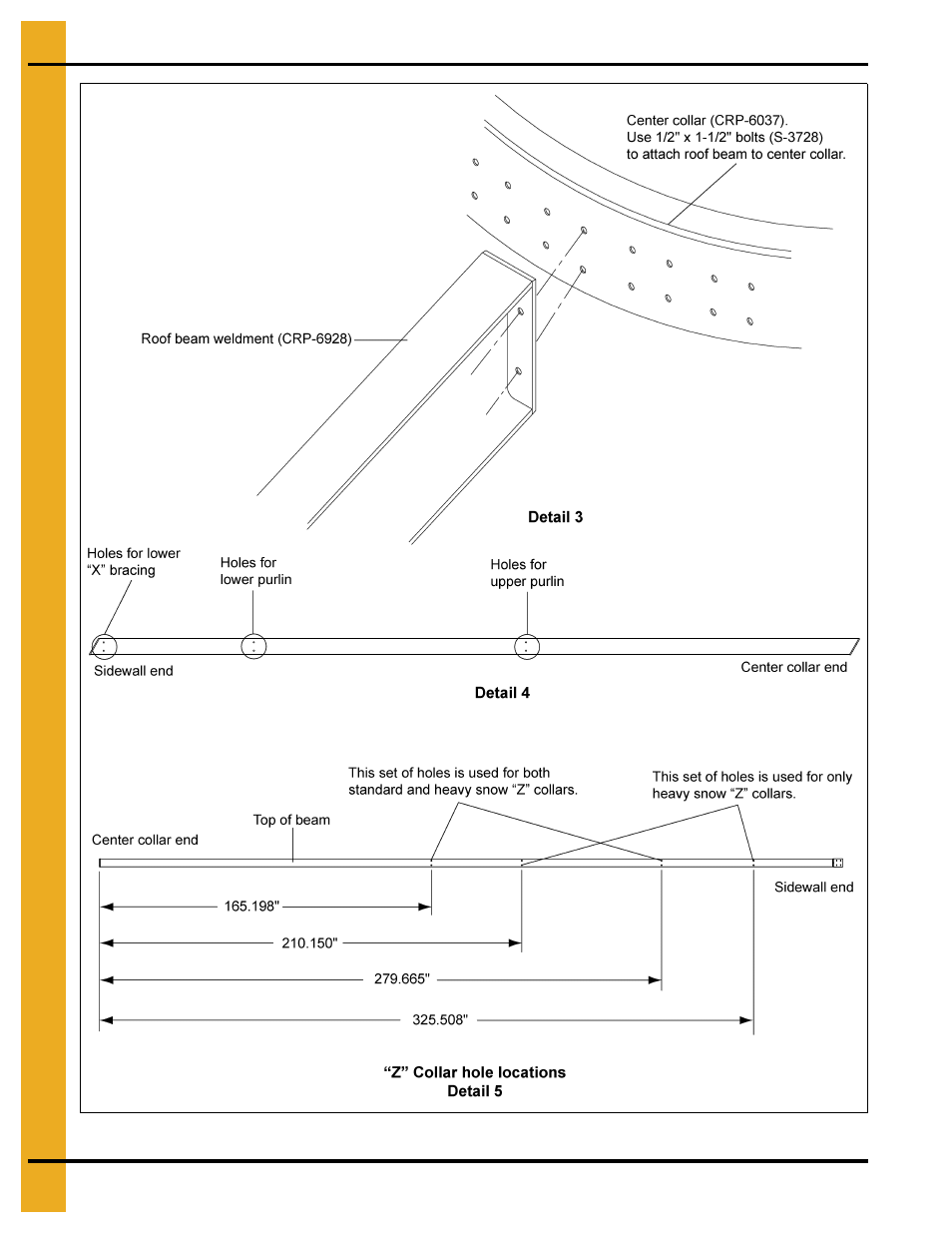 60' high snow roof instructions | Grain Systems Bin Accessories PNEG-1844 User Manual | Page 14 / 26