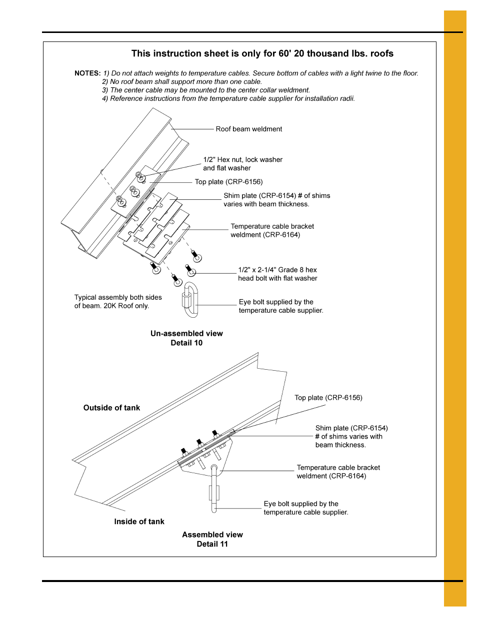 60' high snow roof instructions | Grain Systems Bin Accessories PNEG-1844 User Manual | Page 17 / 26