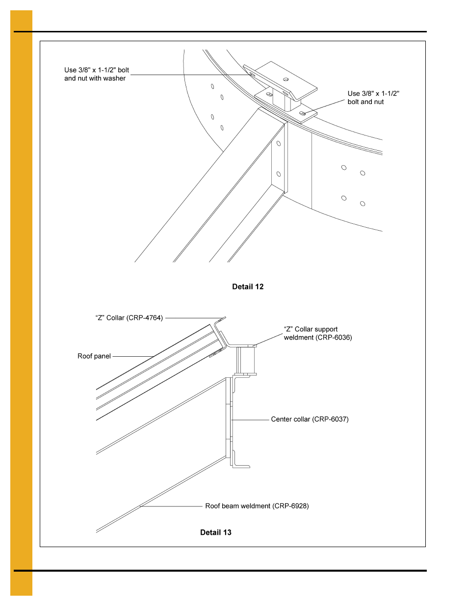 60' high snow roof instructions | Grain Systems Bin Accessories PNEG-1844 User Manual | Page 18 / 26