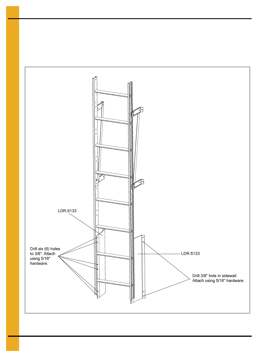 Inside ladder bottom bracket | Grain Systems Tanks PNEG-2135 User Manual | Page 80 / 92
