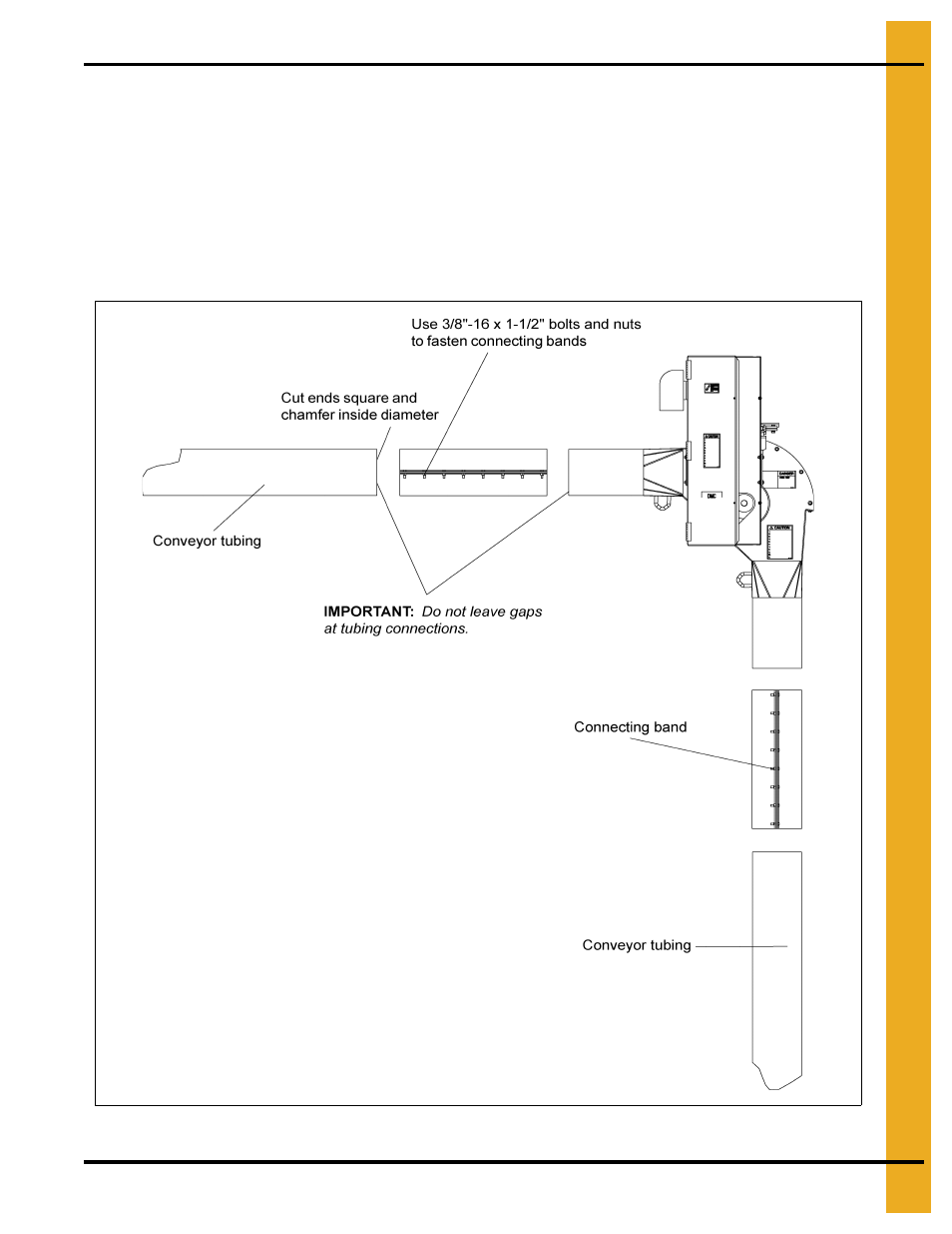 Tube and corner assembly | Grain Systems Bucket Elevtors, Conveyors, Series II Sweeps PNEG-1128 User Manual | Page 21 / 110