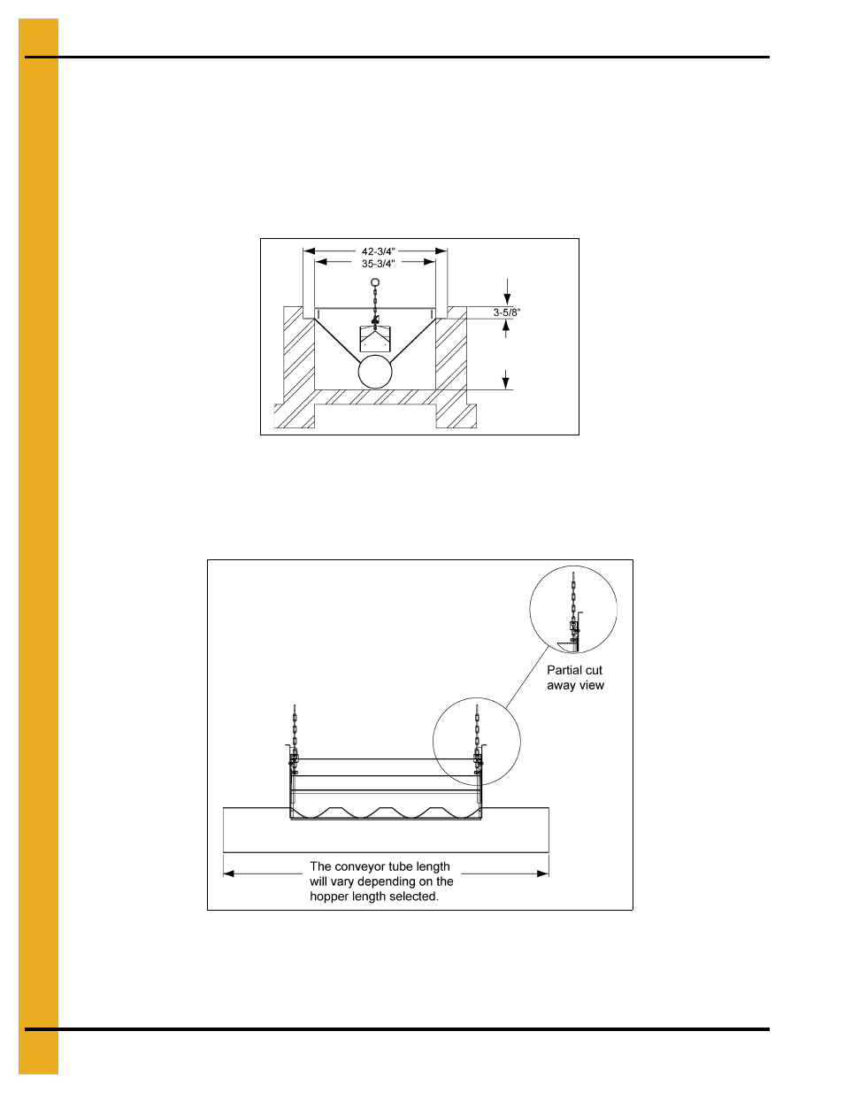 Inlet dump hopper assembly | Grain Systems Bucket Elevtors, Conveyors, Series II Sweeps PNEG-1128 User Manual | Page 36 / 110