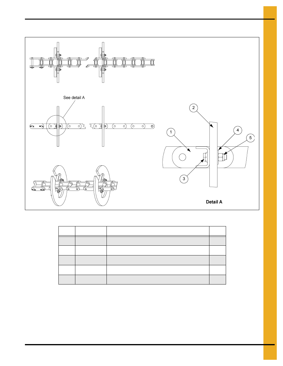 12" chain and paddles (8120141), Parts list | Grain Systems Bucket Elevtors, Conveyors, Series II Sweeps PNEG-1128 User Manual | Page 47 / 110