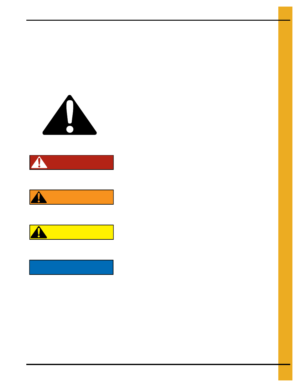 Safety, Chapter 1 safety, Safety guidelines | Danger, Warning caution notice | Grain Systems Bucket Elevtors, Conveyors, Series II Sweeps PNEG-1128 User Manual | Page 5 / 110