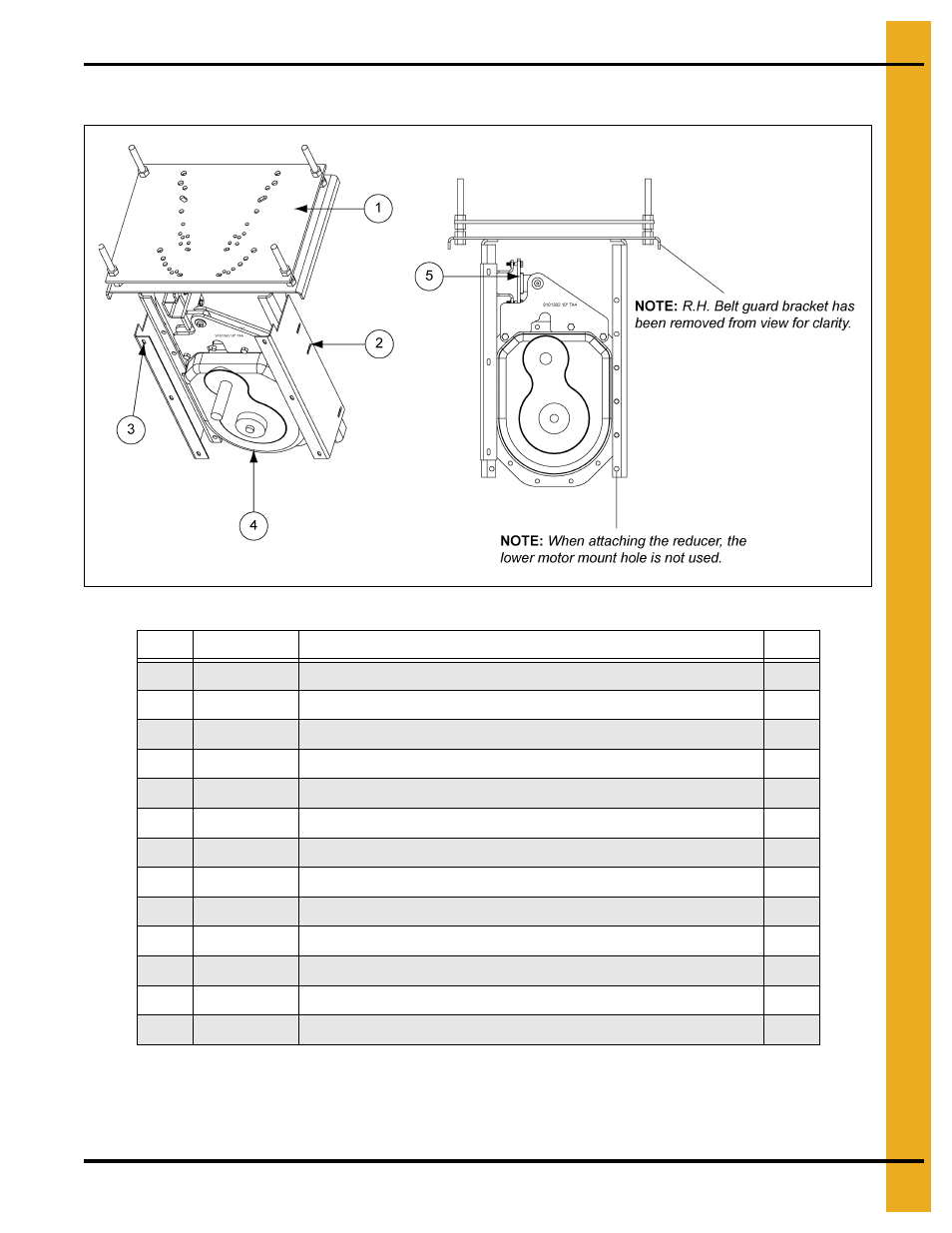 8"-10" (25 hp-30 hp) drive components (8081296), Parts list | Grain Systems Bucket Elevtors, Conveyors, Series II Sweeps PNEG-1128 User Manual | Page 69 / 110