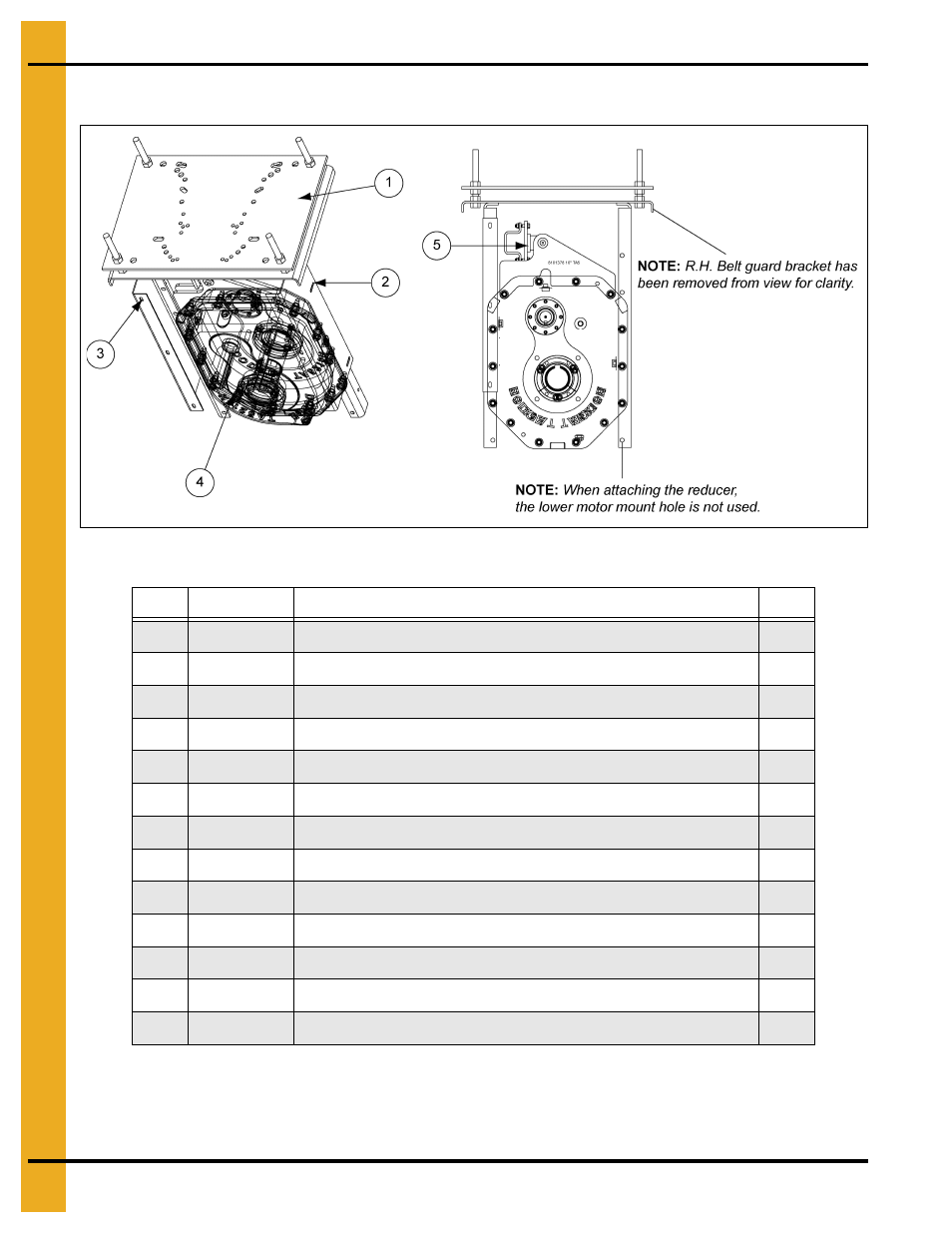 10" (40 hp) drive components (8101303), Parts list | Grain Systems Bucket Elevtors, Conveyors, Series II Sweeps PNEG-1128 User Manual | Page 70 / 110