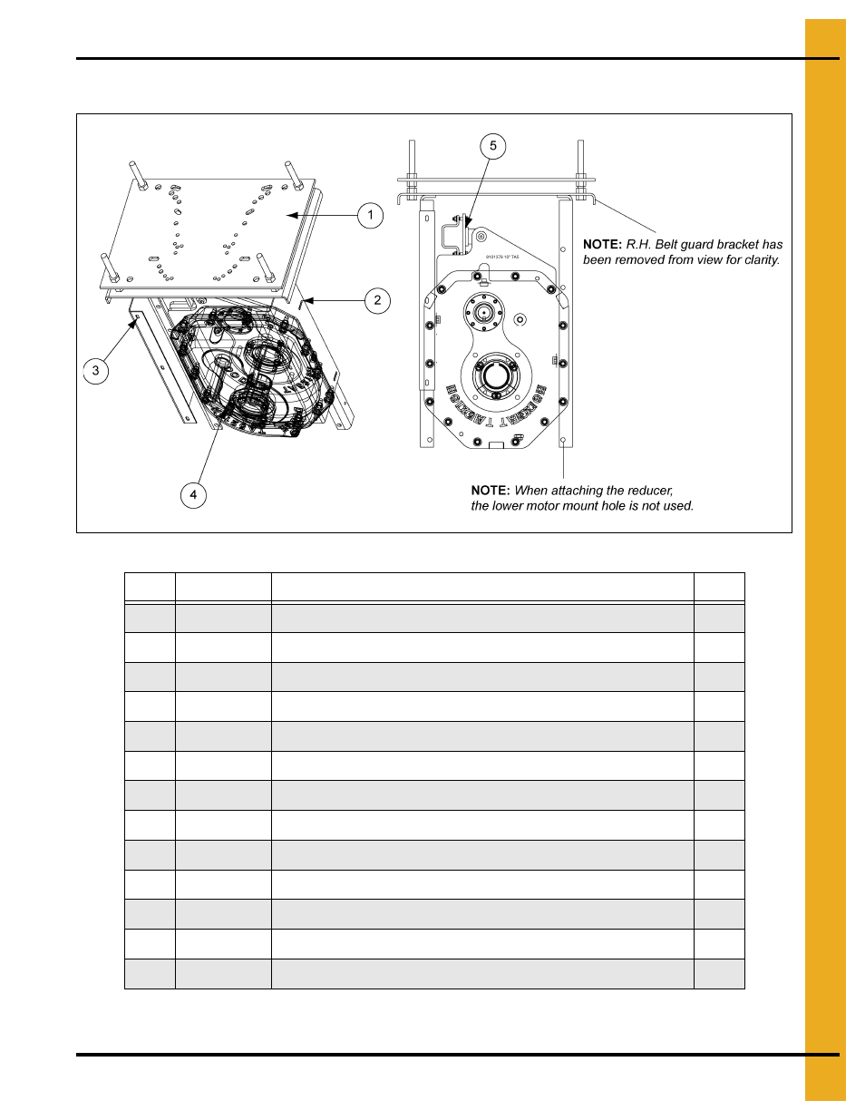 10" (50 hp) drive components (8101331), Parts list | Grain Systems Bucket Elevtors, Conveyors, Series II Sweeps PNEG-1128 User Manual | Page 71 / 110