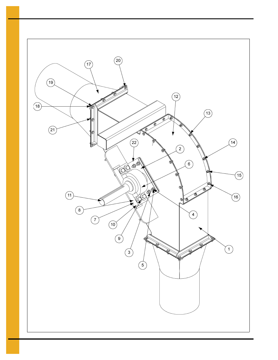 12" 7 gauge (30 hp) drive components (8120000) | Grain Systems Bucket Elevtors, Conveyors, Series II Sweeps PNEG-1128 User Manual | Page 76 / 110