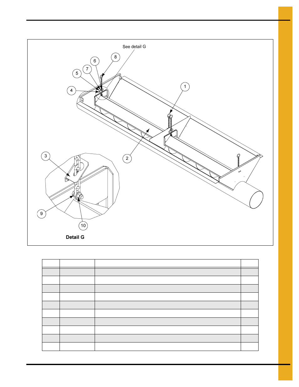 Parts list | Grain Systems Bucket Elevtors, Conveyors, Series II Sweeps PNEG-1128 User Manual | Page 91 / 110