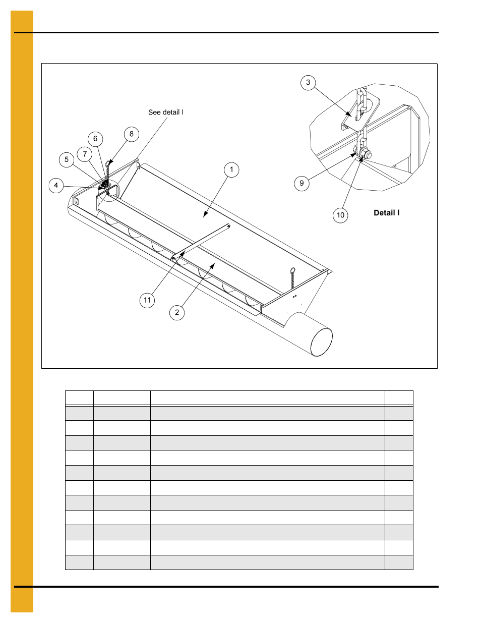 Parts list | Grain Systems Bucket Elevtors, Conveyors, Series II Sweeps PNEG-1128 User Manual | Page 94 / 110