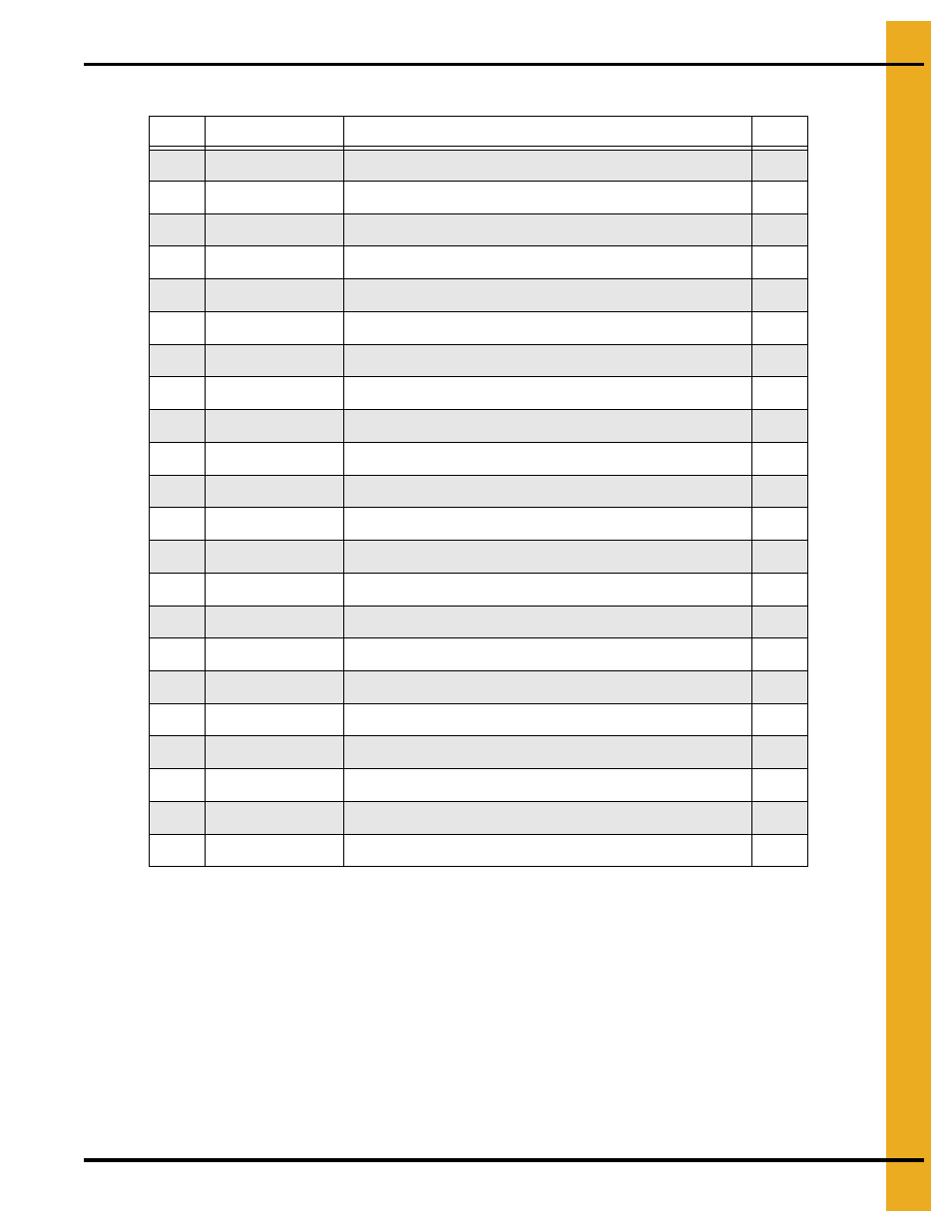 Parts list | Grain Systems PNEG-1776 User Manual | Page 33 / 50