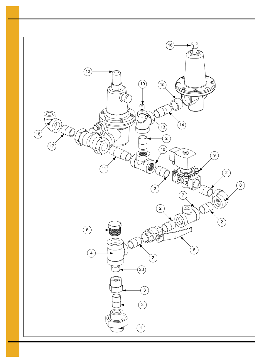 Downwind centrifugal lp pipe train components | Grain Systems PNEG-1776 User Manual | Page 36 / 50