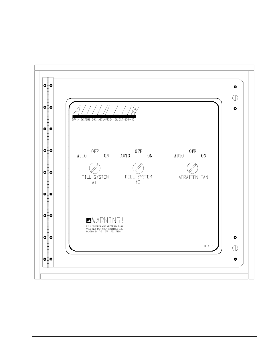 Fill system control box | Grain Systems PNEG-696 User Manual | Page 17 / 31