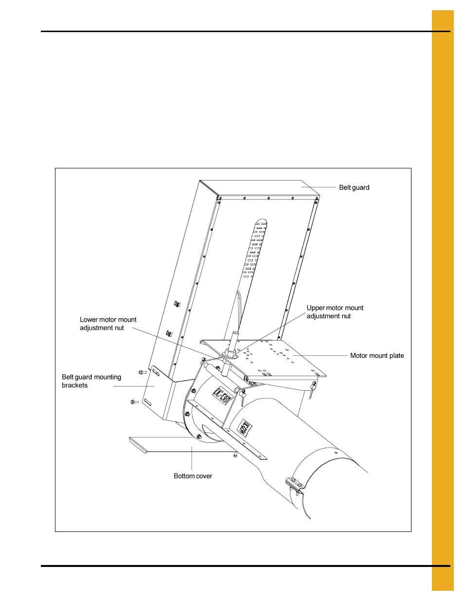 Installing the belt guard | Grain Systems Unload Augers PNEG-1430 User Manual | Page 19 / 40