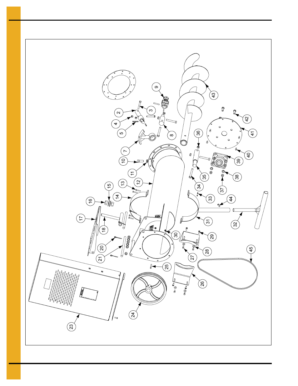 6" to 6" 25° unloader parts | Grain Systems Unload Augers PNEG-1430 User Manual | Page 28 / 40