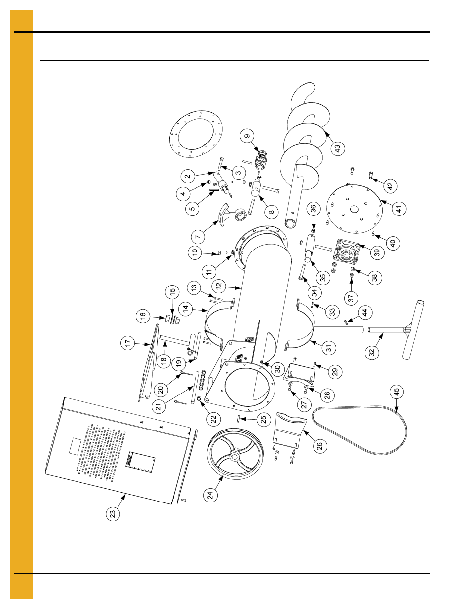 8" to 8" 25° unloader parts | Grain Systems Unload Augers PNEG-1430 User Manual | Page 32 / 40