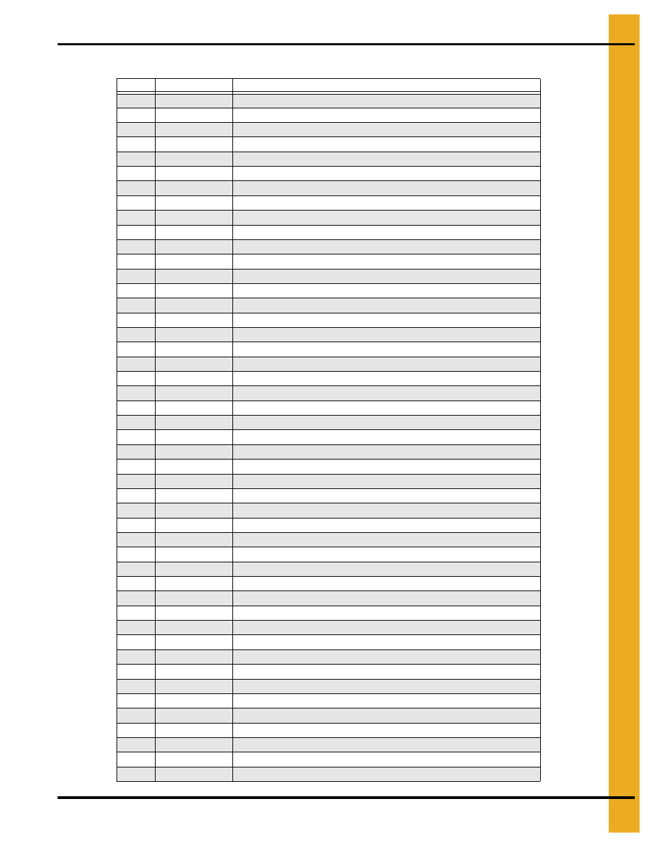 Parts list | Grain Systems Unload Augers PNEG-1430 User Manual | Page 35 / 40