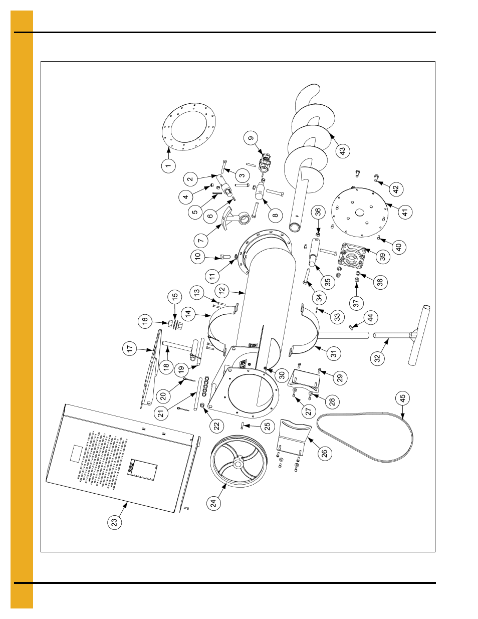 10" to 12" 25° unloader parts | Grain Systems Unload Augers PNEG-1430 User Manual | Page 36 / 40