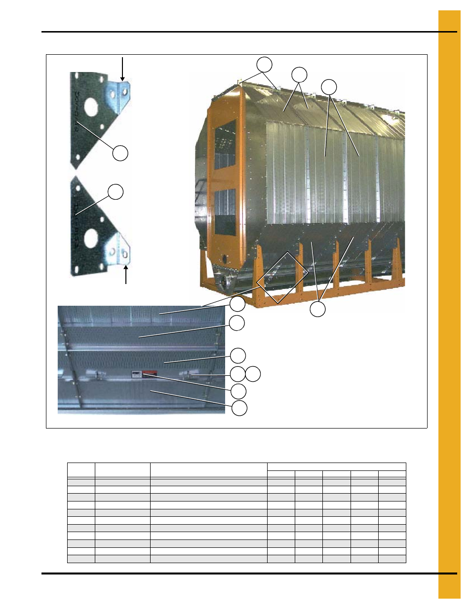 Outside screens and meter roll access door, Bottom module, Figure 1j | Meter roll access door | Grain Systems PNEG-1471 User Manual | Page 13 / 86