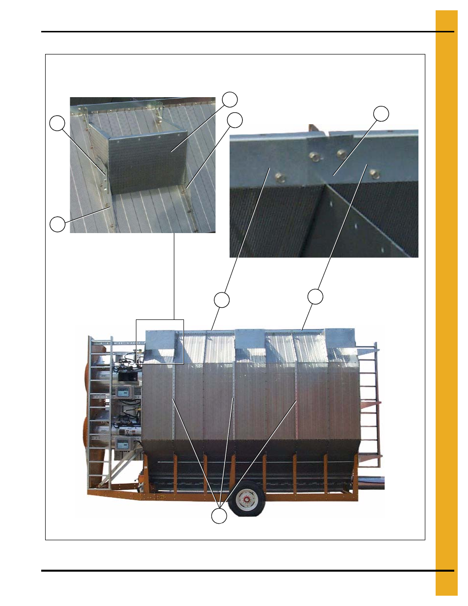 Module support pads and stiffener attach angles, Bottom module | Grain Systems PNEG-1471 User Manual | Page 17 / 86