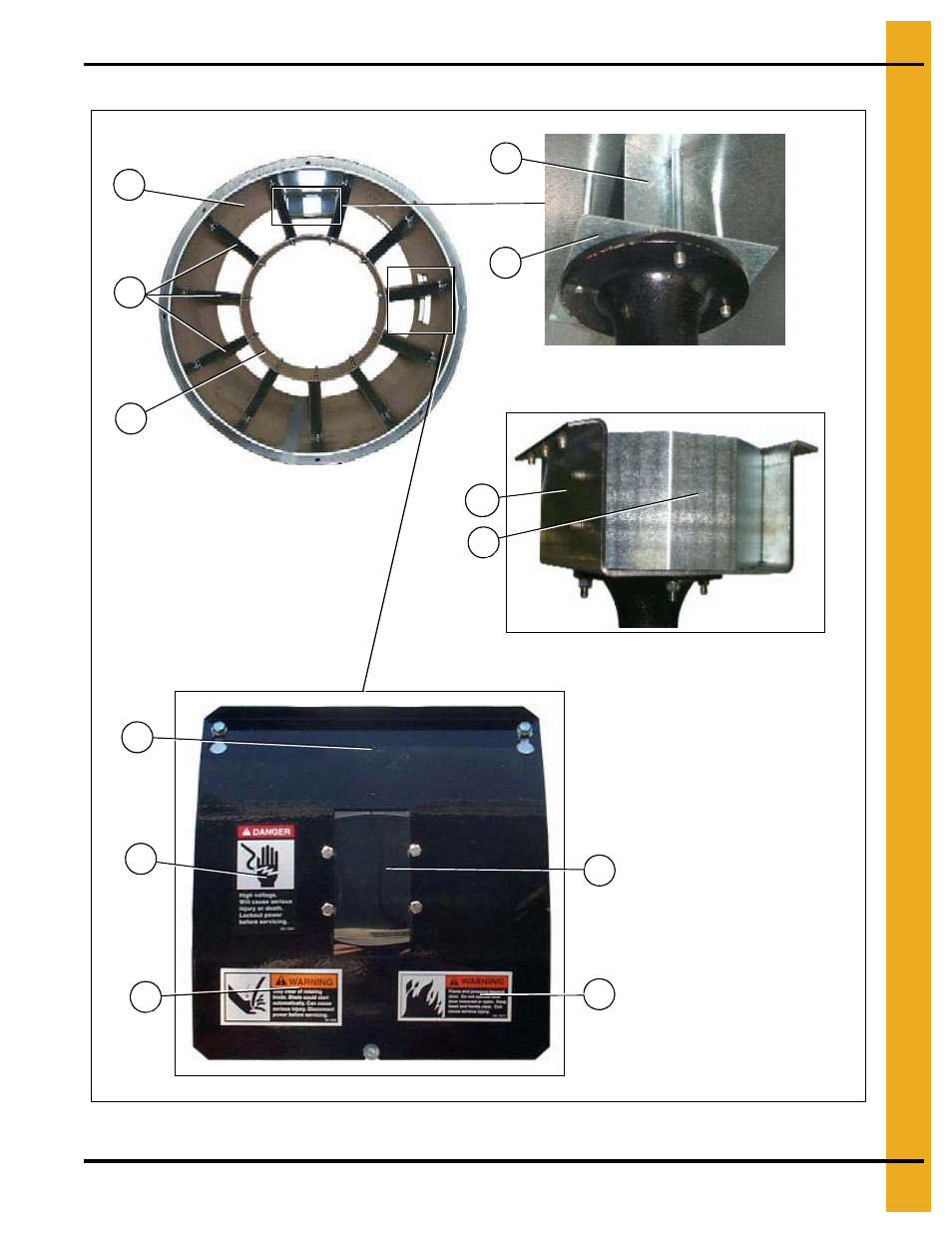 Fan/heaters, Chapter 3 fan/heaters, Fan/heater housing assembly | Grain Systems PNEG-1471 User Manual | Page 41 / 86