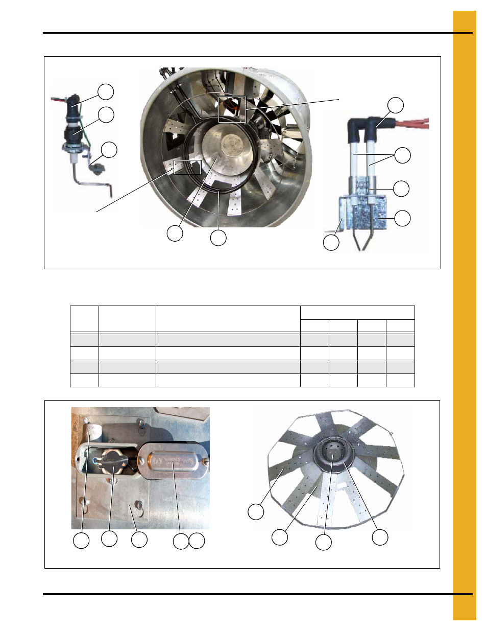 Flame probe, ignitor and burner assemblies, Fan/heaters | Grain Systems PNEG-1471 User Manual | Page 45 / 86