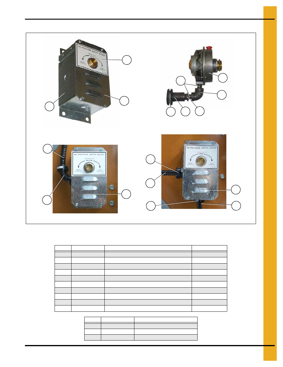 Air switch assembly, Electrical (bottom module), Air switch assembly parts list | Grain Systems PNEG-1471 User Manual | Page 67 / 86