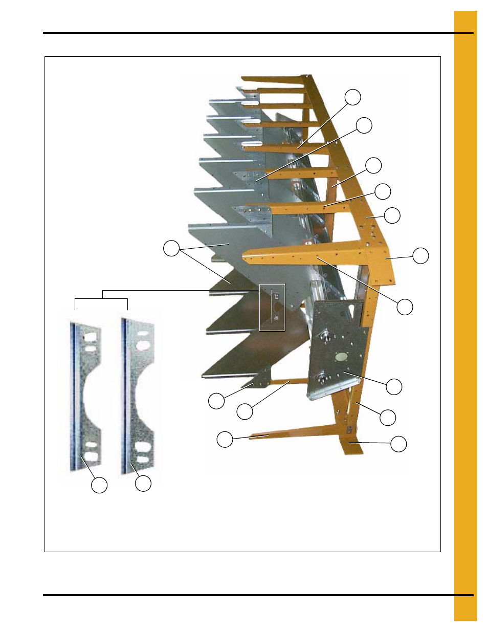 Frame, auger trough and hopper bulkheads, Bottom module | Grain Systems PNEG-1471 User Manual | Page 7 / 86