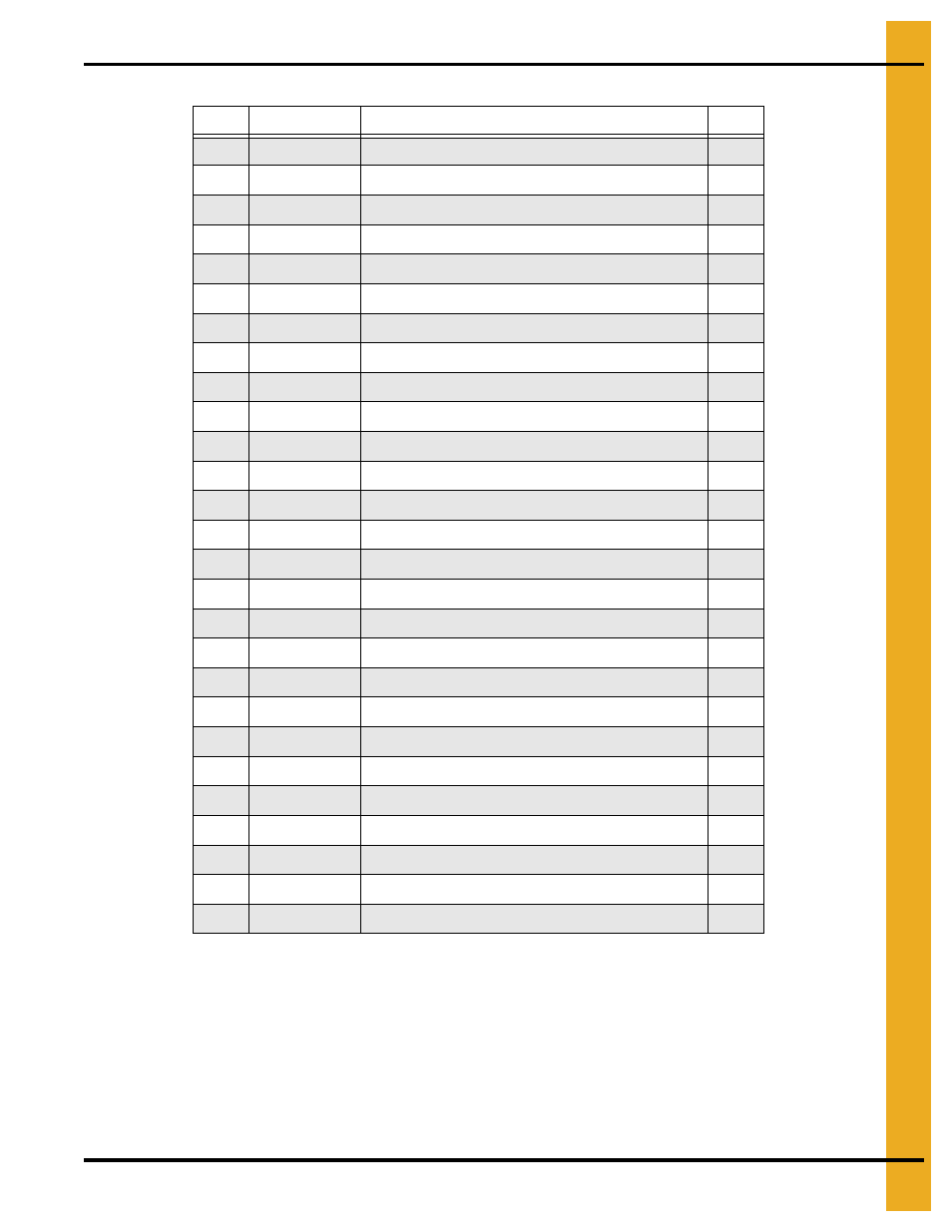 Parts list | Grain Systems PNEG-297 User Manual | Page 25 / 32