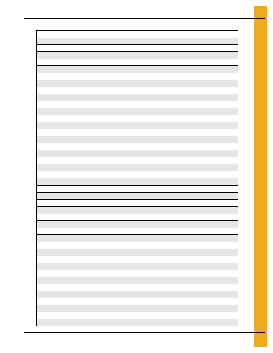 Parts list | Grain Systems PNEG-297 User Manual | Page 27 / 32