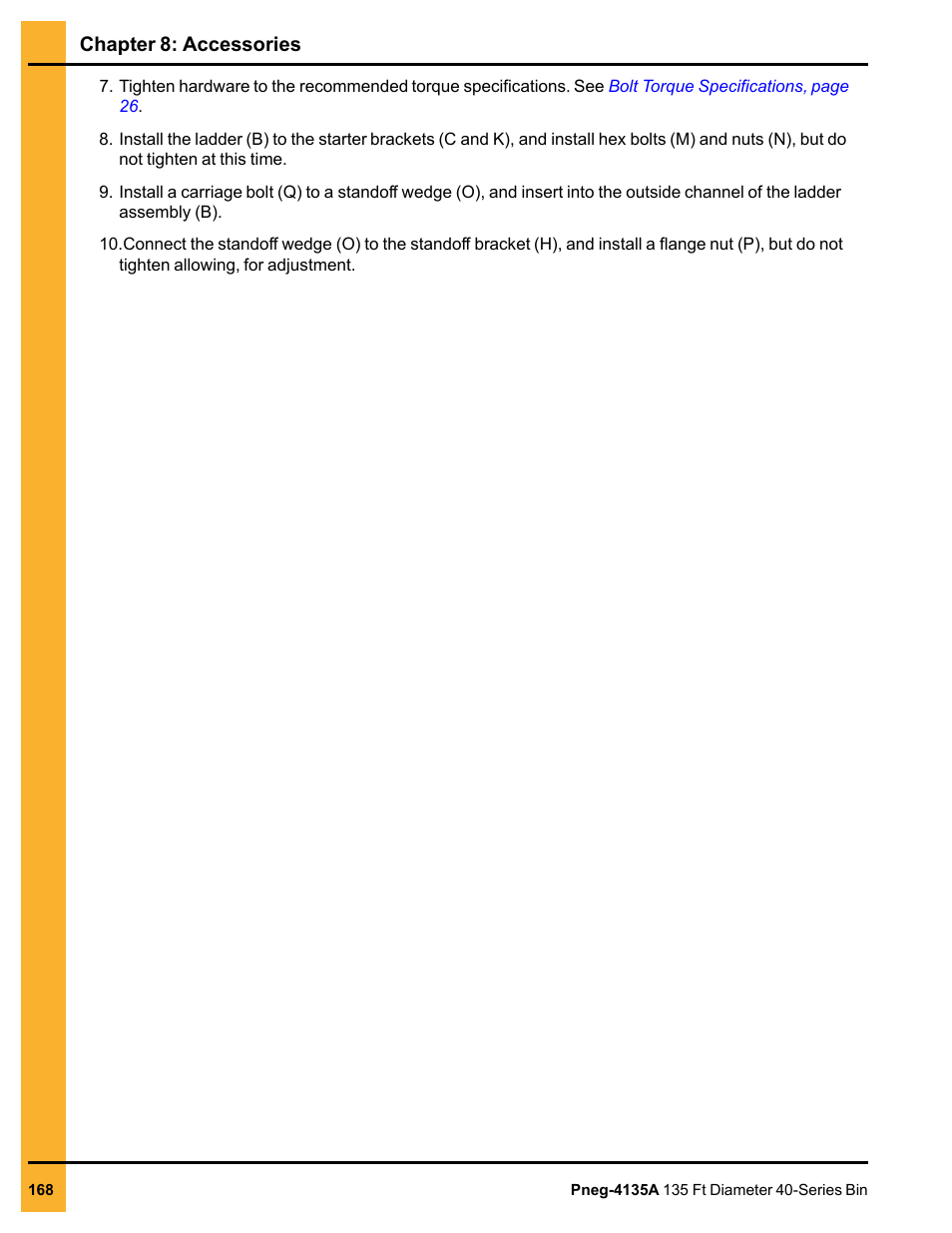 Grain Systems Tanks PNEG-4135A User Manual | Page 168 / 190