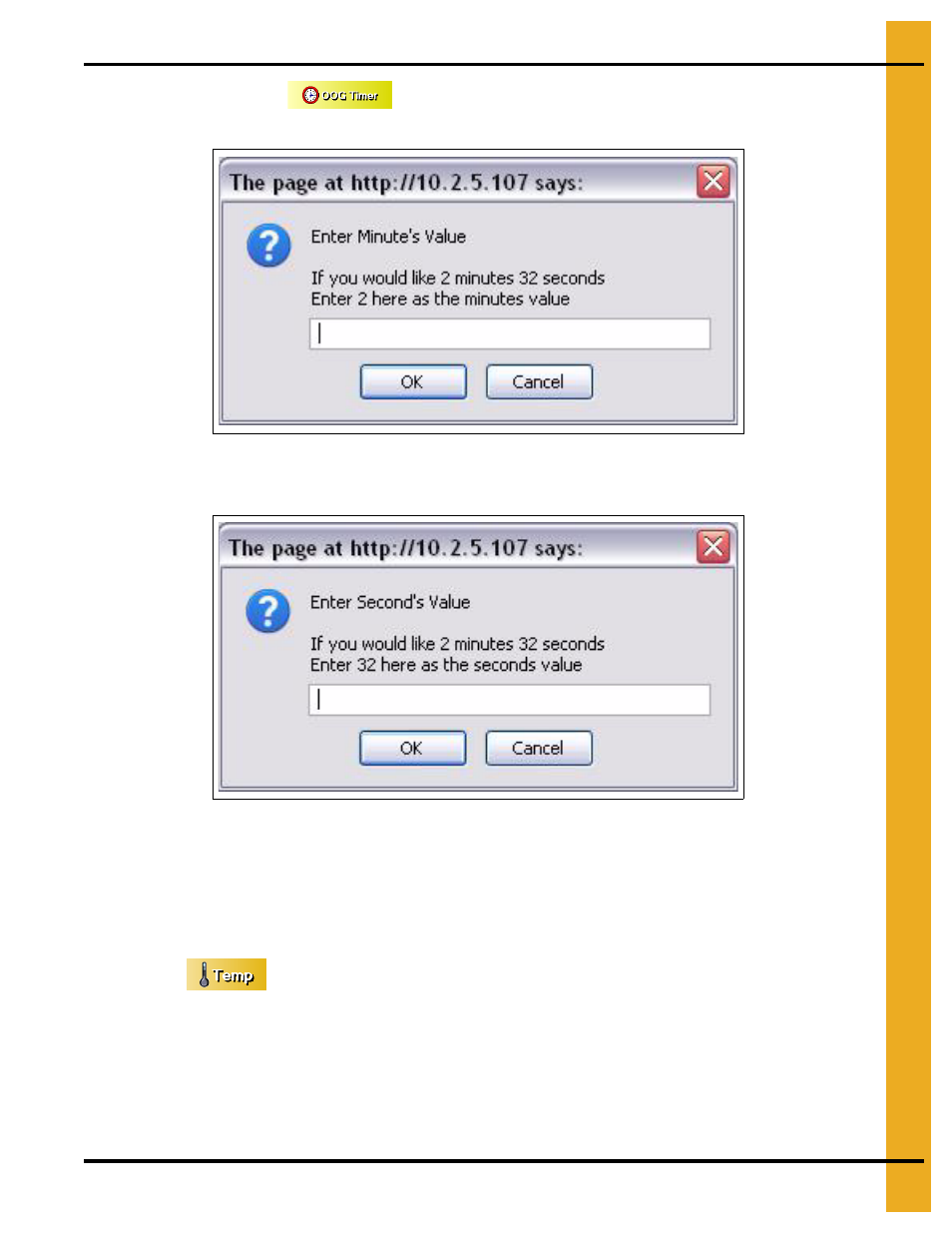 Temperature button | Grain Systems PNEG-1745 User Manual | Page 31 / 48