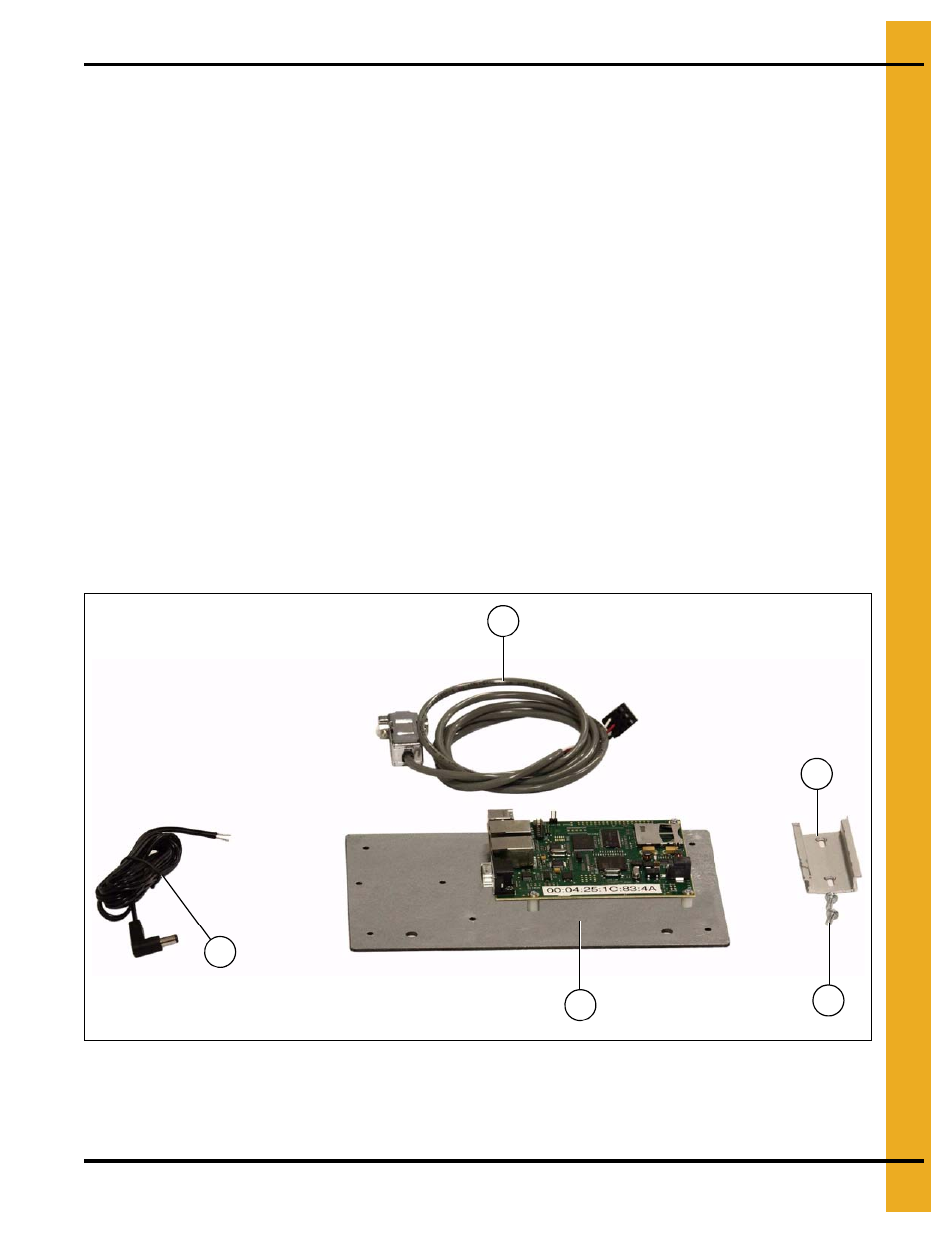 Installation, Chapter 3 installation, Internet connection | Package contents, Internet connection (part #: vis-watch-ic) | Grain Systems PNEG-1745 User Manual | Page 9 / 48