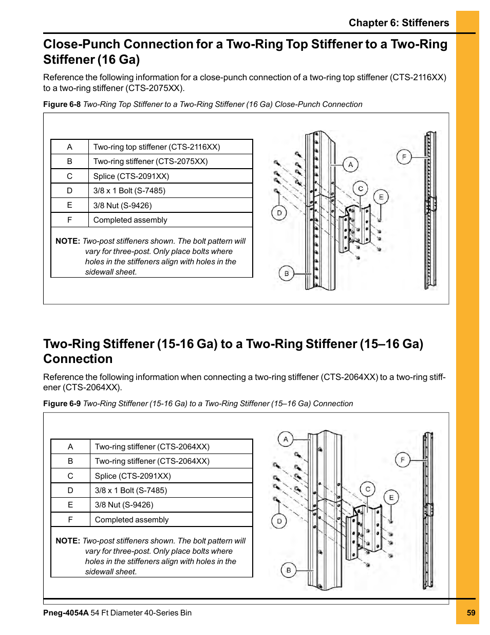 Chapter 6: stiffeners | Grain Systems Tanks PNEG-4054A User Manual | Page 59 / 164