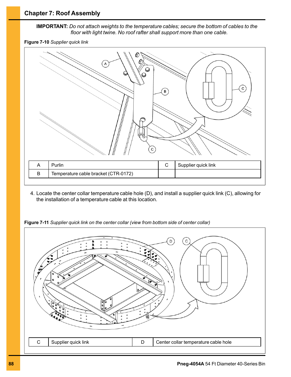 Chapter 7: roof assembly | Grain Systems Tanks PNEG-4054A User Manual | Page 88 / 164