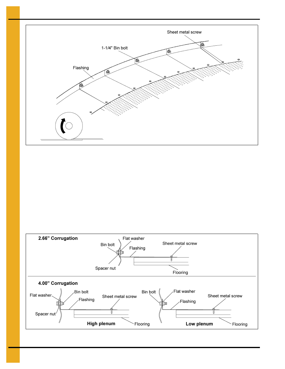 Flashing installation, Chapter 4 flashing installation, Grain systems formed flashing installation | Grain Systems Bin Flooring PNEG-222 User Manual | Page 14 / 42