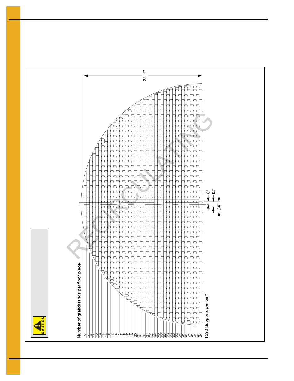 48' grandstand layout for recirculating system | Grain Systems Bin Flooring PNEG-222 User Manual | Page 20 / 42