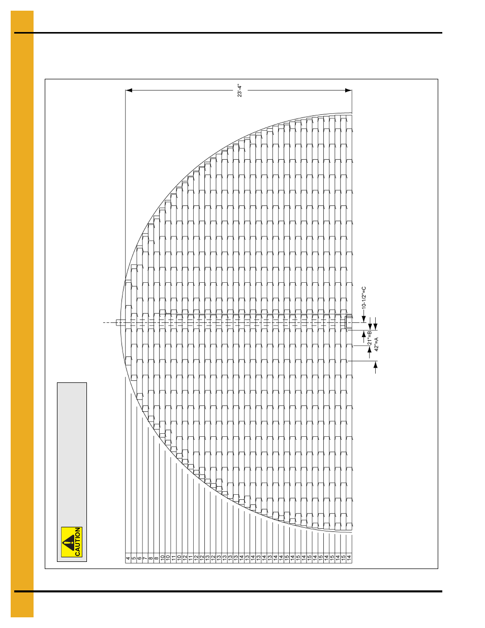 48' grandstand layouts, 33' maximum wall height | Grain Systems Bin Flooring PNEG-222 User Manual | Page 24 / 42