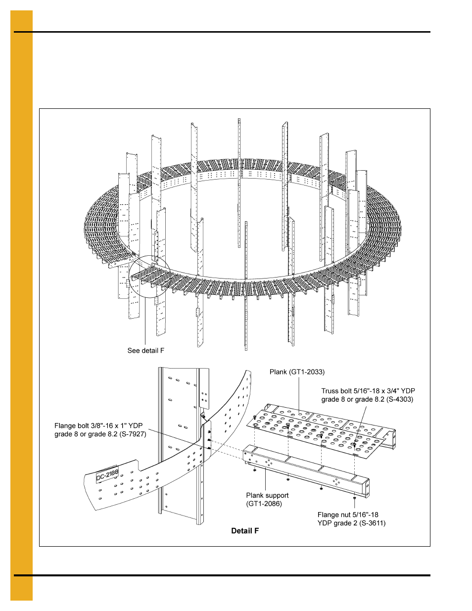 Installing plank support (gt1-2086) | Grain Systems PNEG-1875 User Manual | Page 18 / 78