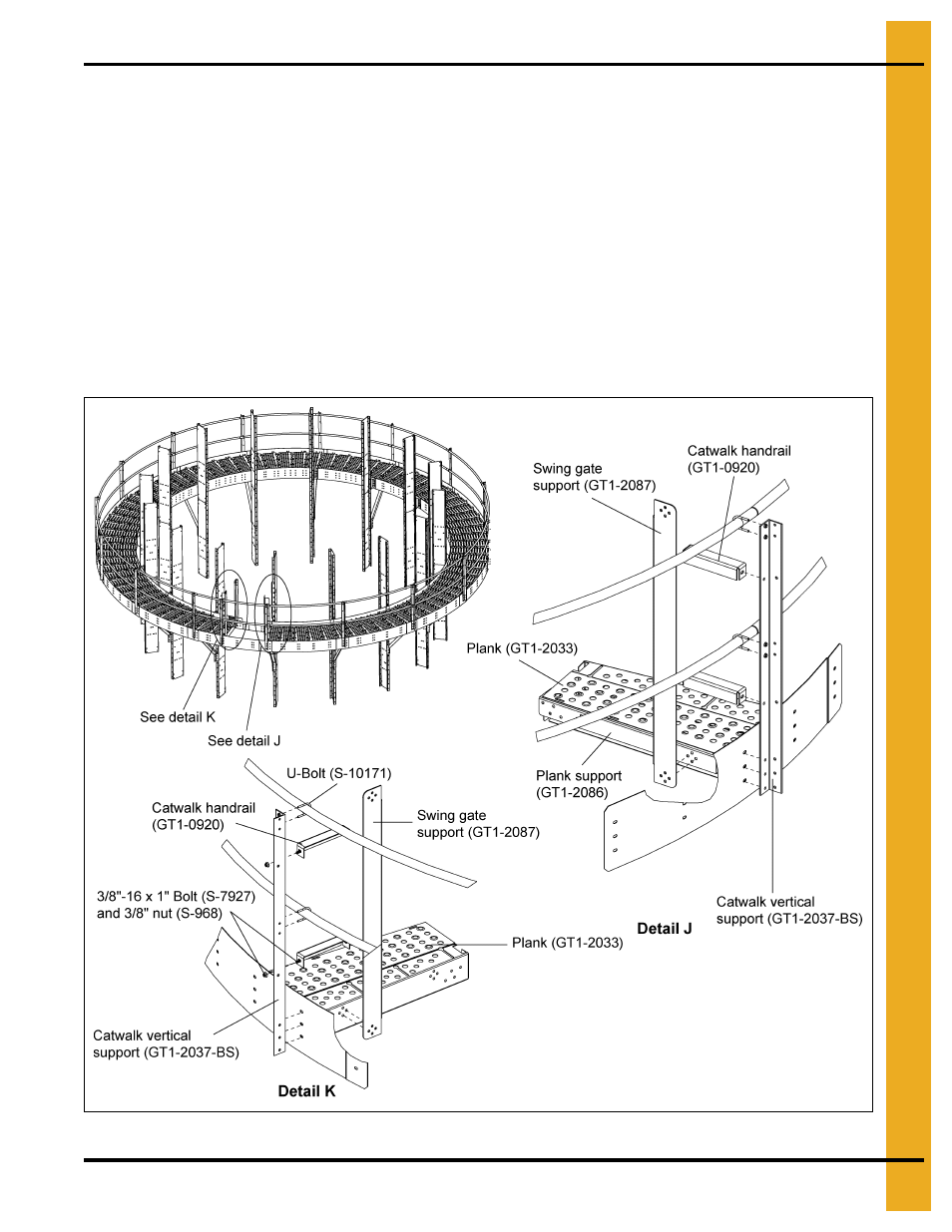 Installing safety gate (gt4-1455) | Grain Systems PNEG-1875 User Manual | Page 23 / 78