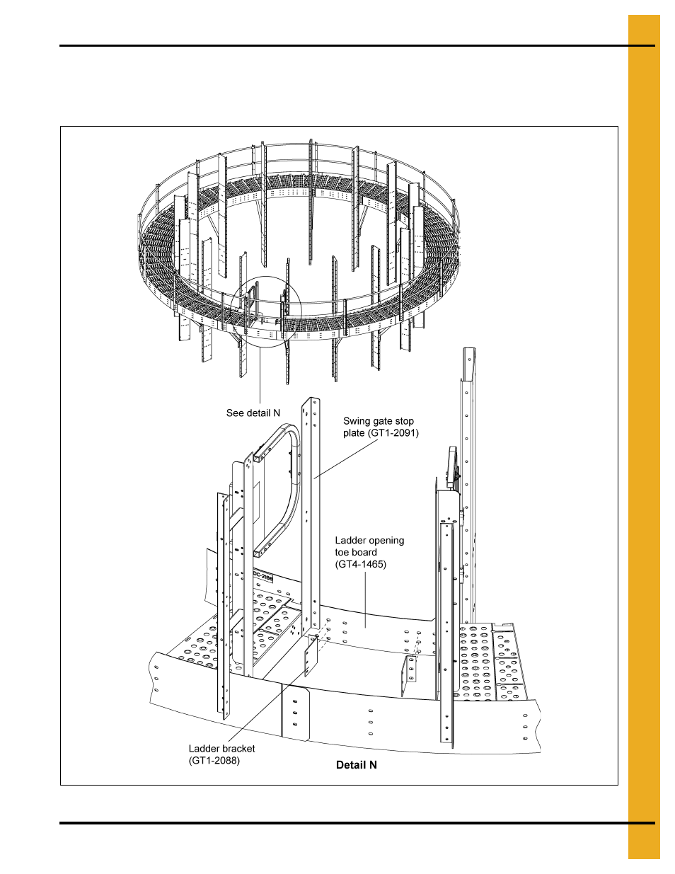 Installing ladder bracket (gt1-2088) | Grain Systems PNEG-1875 User Manual | Page 25 / 78