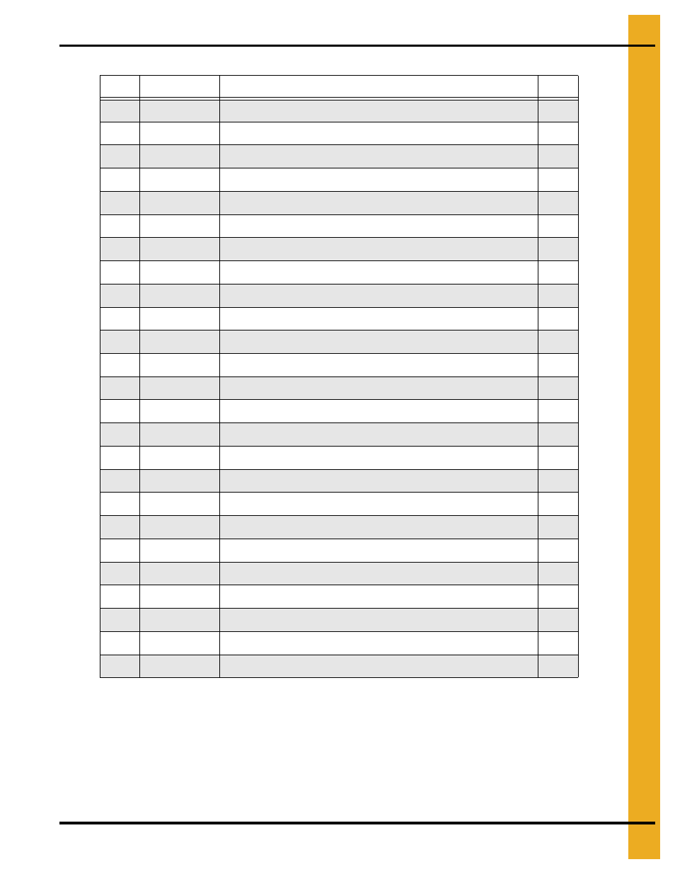 Parts list | Grain Systems PNEG-1875 User Manual | Page 61 / 78