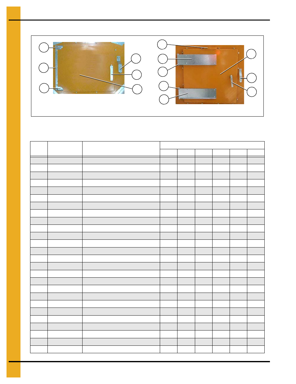 Upper and lower rear access doors, Main structure assembly | Grain Systems PNEG-1403 User Manual | Page 18 / 76