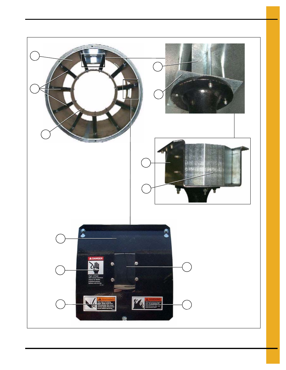 Fan/heaters, Chapter 3 fan/heaters, Fan/heater housing assembly | Grain Systems PNEG-1403 User Manual | Page 33 / 76