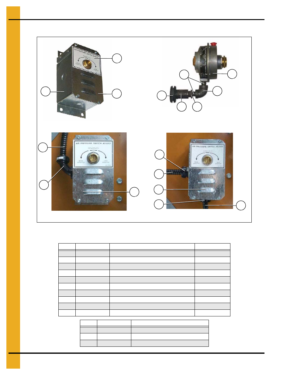 Air switch assembly, Dryer electrical conduits | Grain Systems PNEG-1403 User Manual | Page 56 / 76