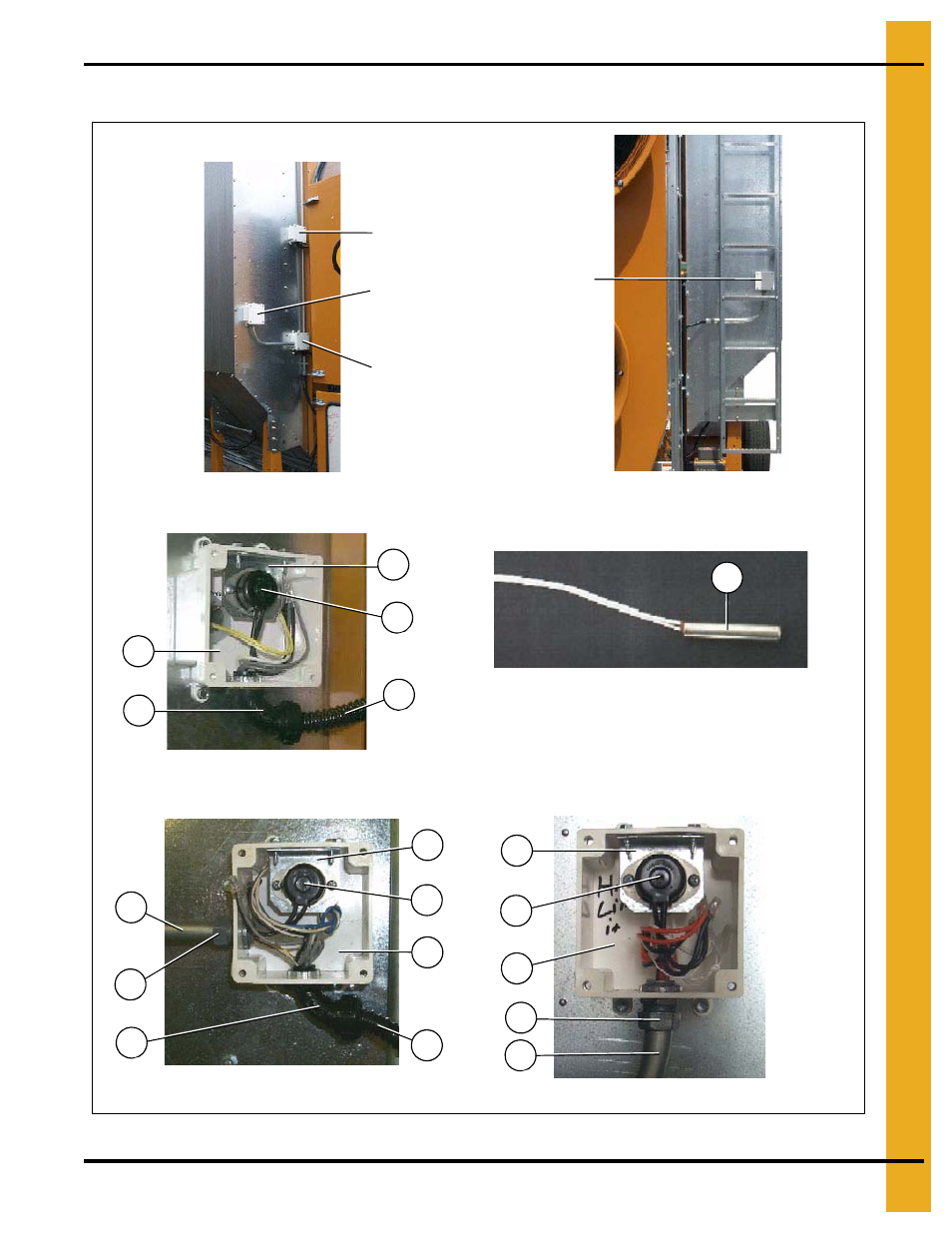 Right and left grain and plenum high-limits, Dryer electrical conduits | Grain Systems PNEG-1403 User Manual | Page 57 / 76